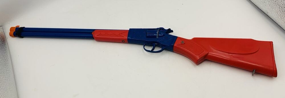GONHER #98 WINCHESTER BLUE/RED CAP GUN RIFLE 8 Barrel